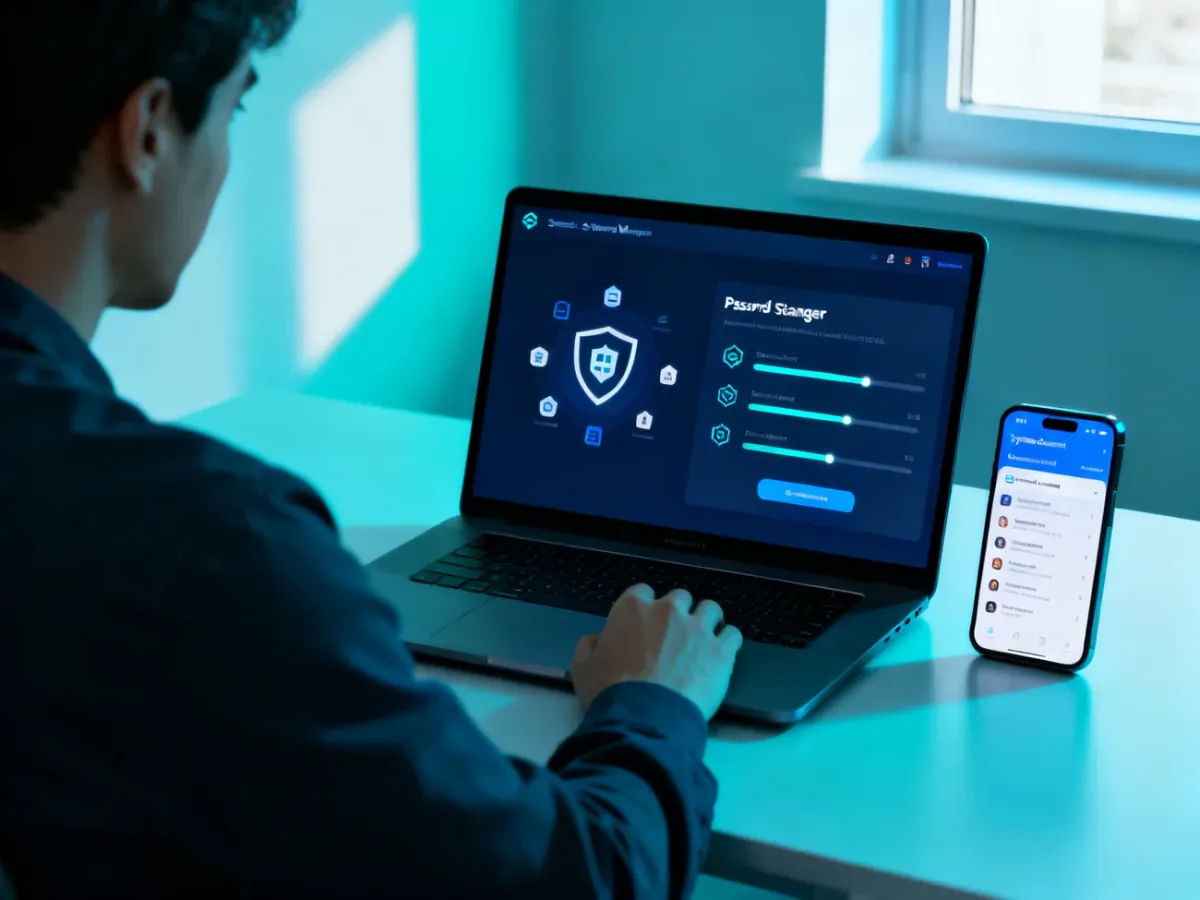 Konfiguracja menedżera haseł na laptopie i synchronizacja ze smartfonem
