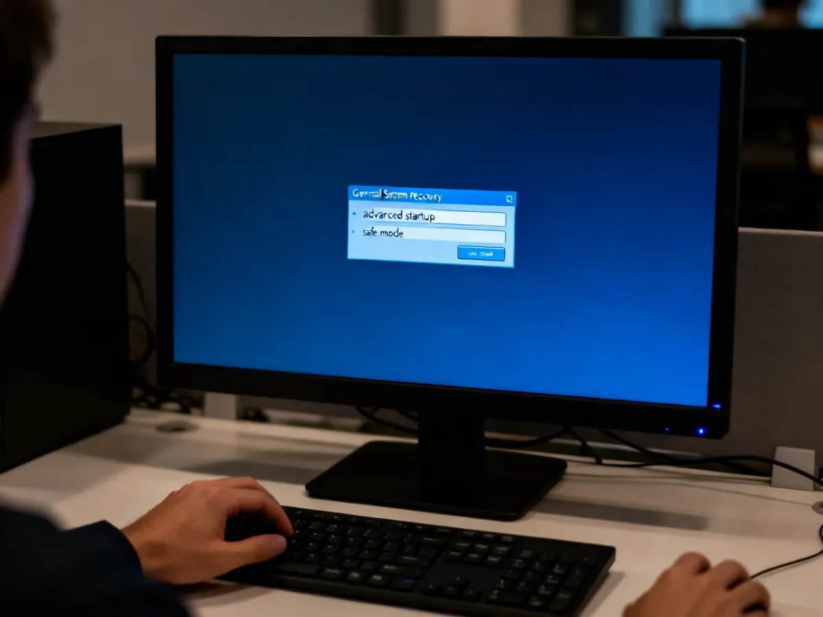 Uruchamianie trybu awaryjnego i opcji odzyskiwania systemu Windows